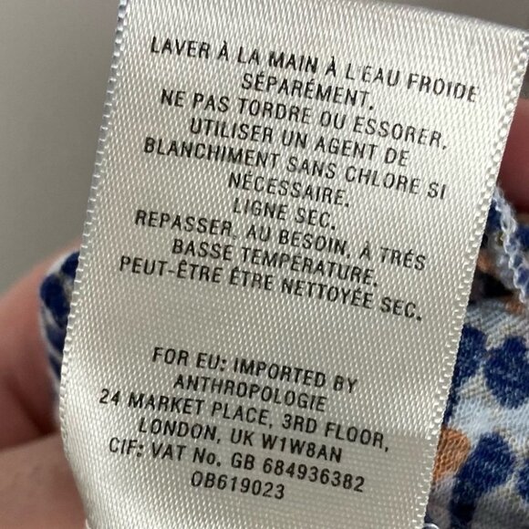 Anthropologie Elevenses Madalenna Open Shoulder Ruffle Romper Size XS Bohemian - Picture 11 of 13